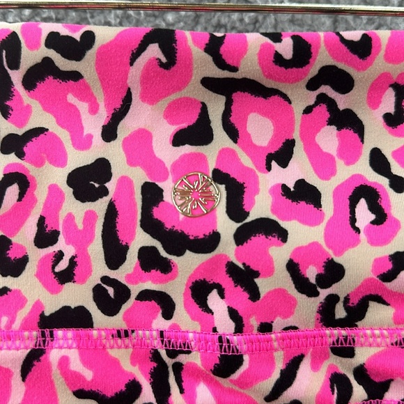 Lilly Pulitzer Luxletic Weekender High Rise Leggings Pink Topaz Medium - Picture 7 of 11